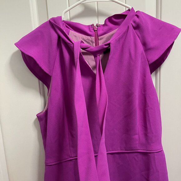 J. Crew Womens Size 8 Petite Purple Business Dress - Picture 2 of 5